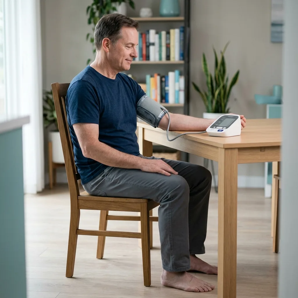 Correct Posture Arm Position for Blood Pressure Measurement