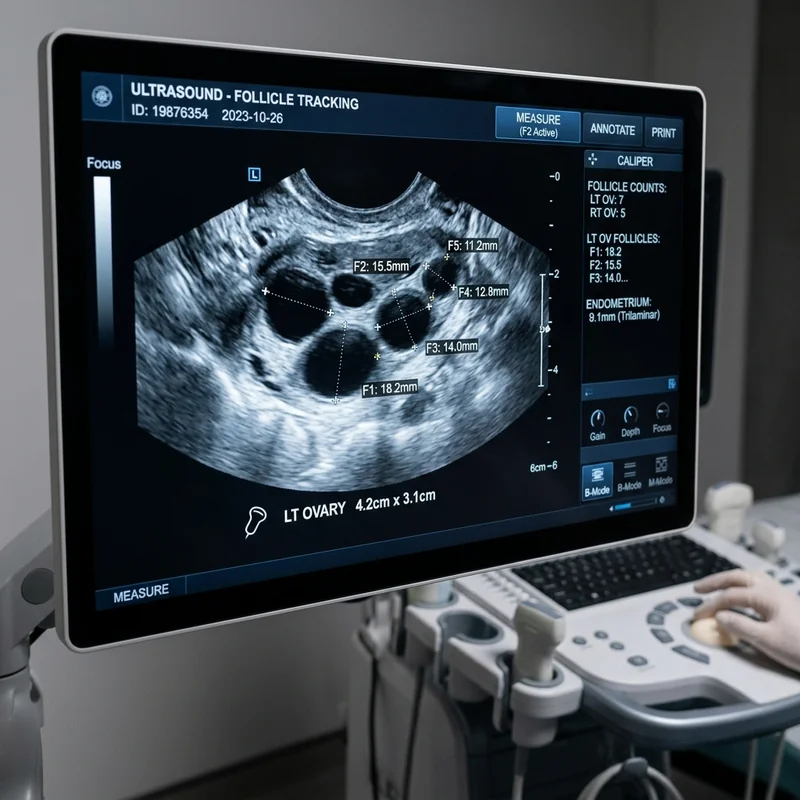 follicular monitoring clinical ultrasound scan panel