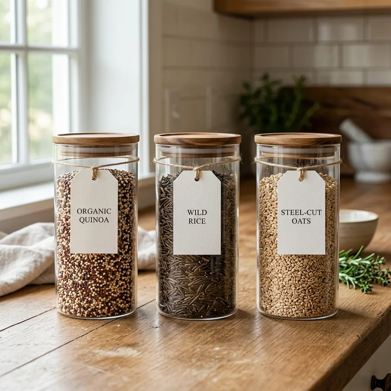 Healthy Recipes for Diabetes: A Clinical Guide to Glycemic-Friendly Meals Low glycemic index ancient grains in glass jars