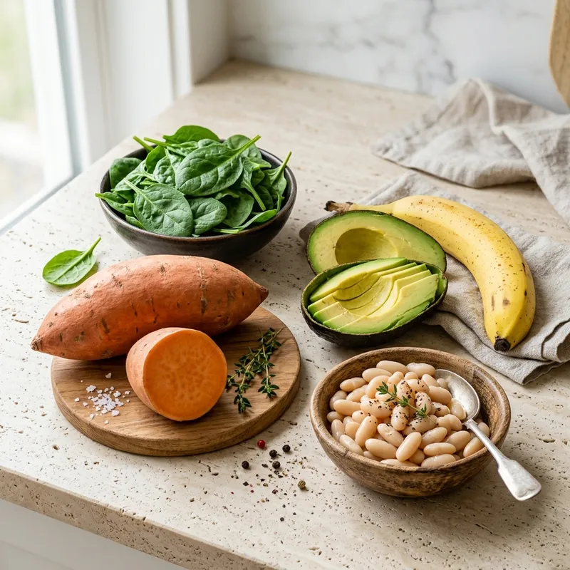 DASH diet potassium-rich foods