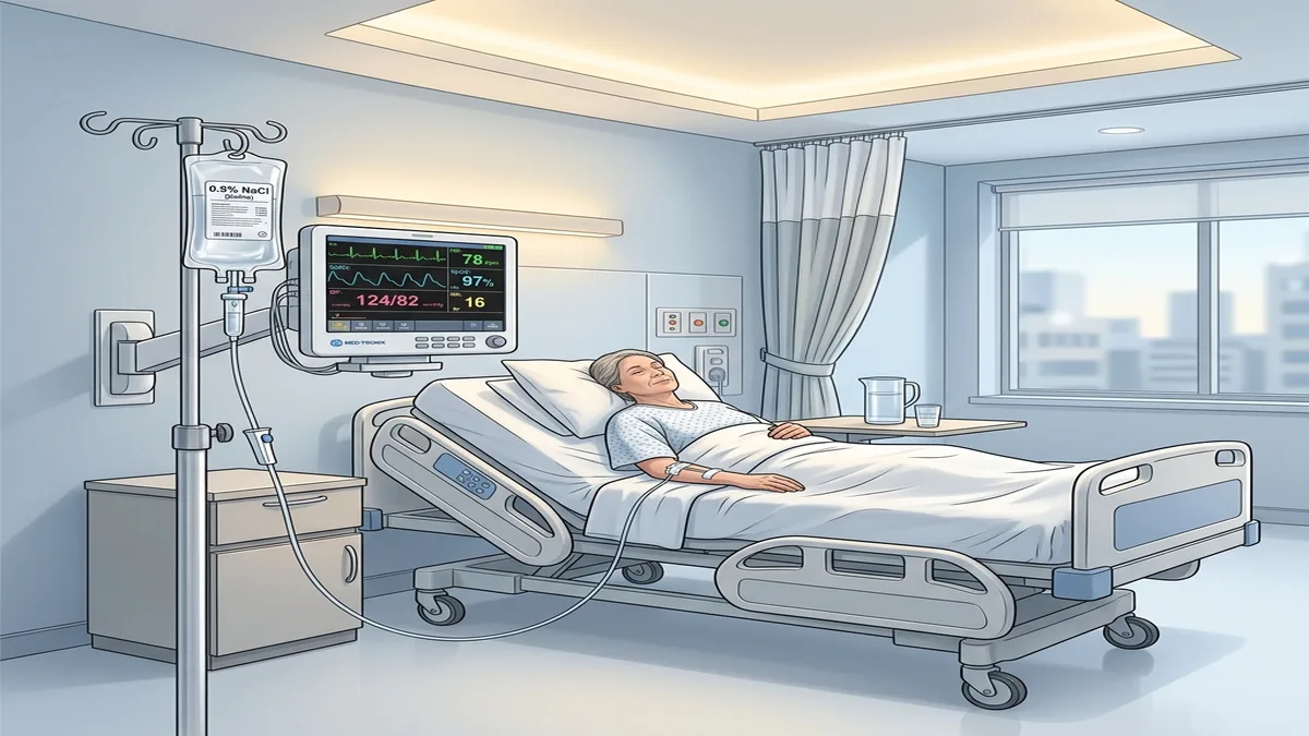 Medical staff monitoring patient vital signs during clinical detox program
